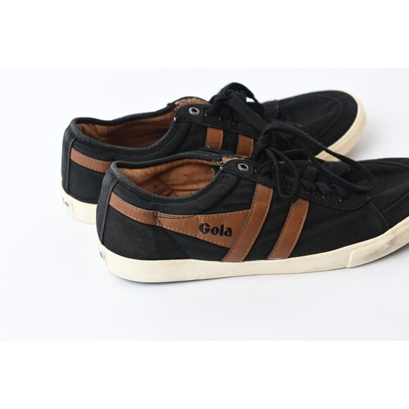 Gola Men’s Black & Tan Stripe Size 11 Casual Shoes Sneakers Fashion Comfortable - Picture 6 of 10